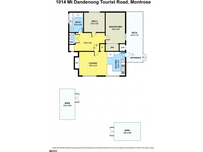 1014 Mt Dandenong Tourist Road, Montrose VIC 3765 Floorplan