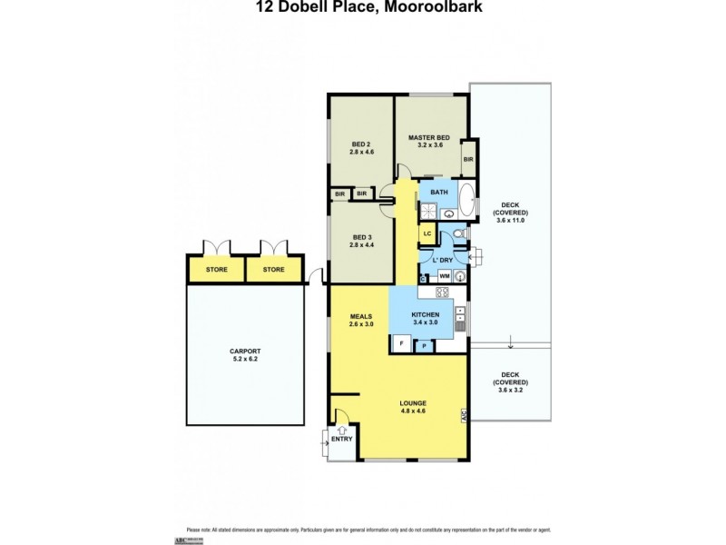 12 Dobell Place, Mooroolbark VIC 3138 Floorplan