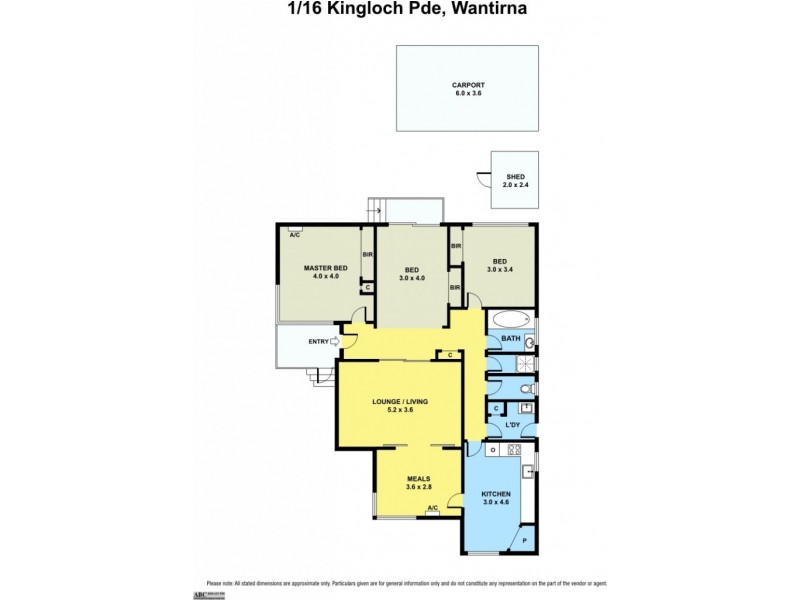 1/16 Kingloch Pde, Wantirna VIC 3152 Floorplan