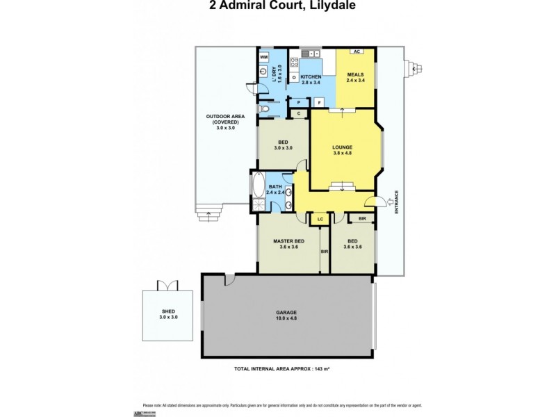 2 Admiral Court, Lilydale VIC 3140 Floorplan