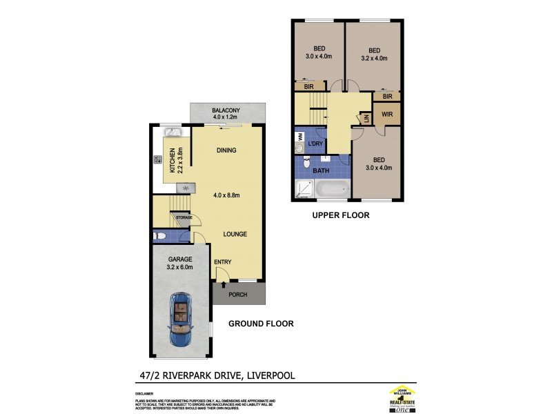 47/2 Riverpark Drive, Liverpool NSW 2170 Floorplan