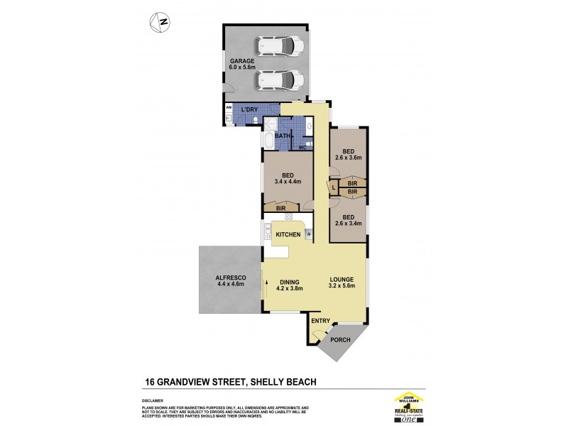 16 Grandview Street, Shelly Beach NSW 2261 Floorplan