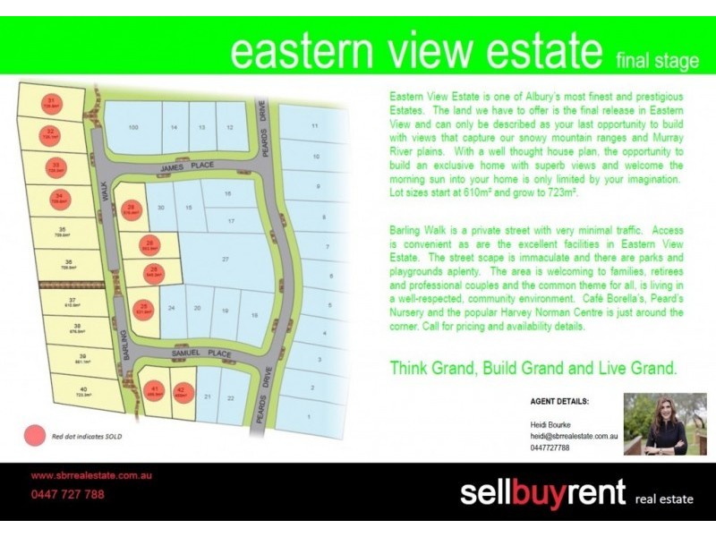 Lot 35 – 40,  EASTERN VIEW ESTATE, Thurgoona NSW 2640