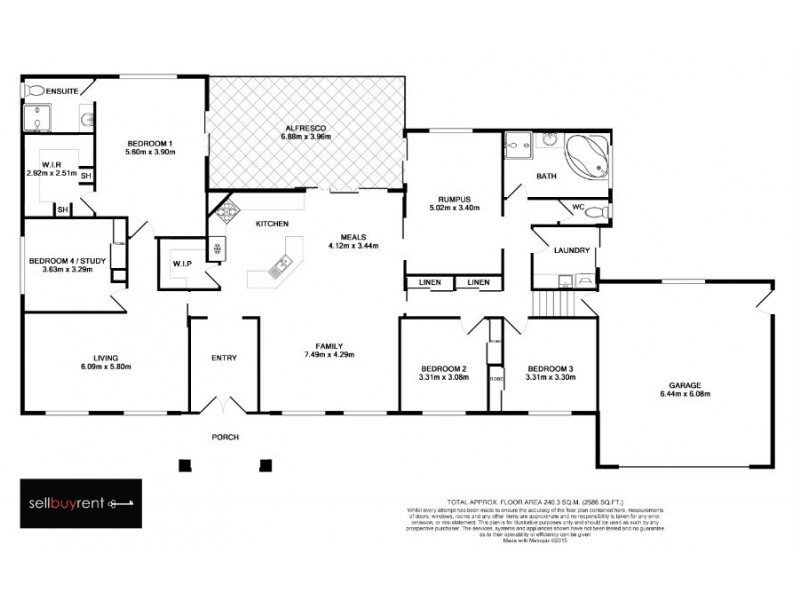 2 INNISBROOK AVENUE, Wodonga VIC 3690 Floorplan