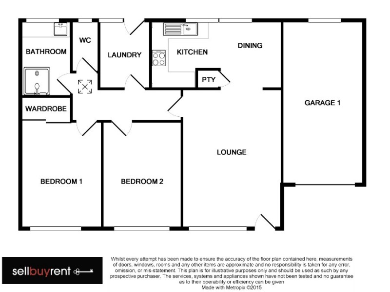 1/106 HUON’S HILL ROAD, Wodonga VIC 3690 Floorplan