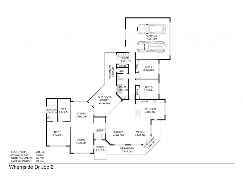 24 WHERNSIDE DRIVE, Wodonga VIC 3690 Floorplan