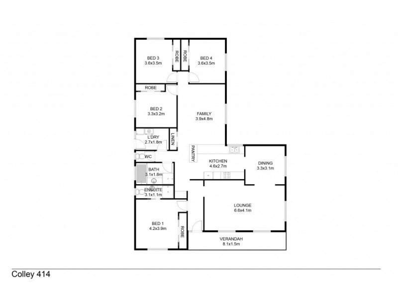 414 COLLEY STREET, Lavington NSW 2641 Floorplan