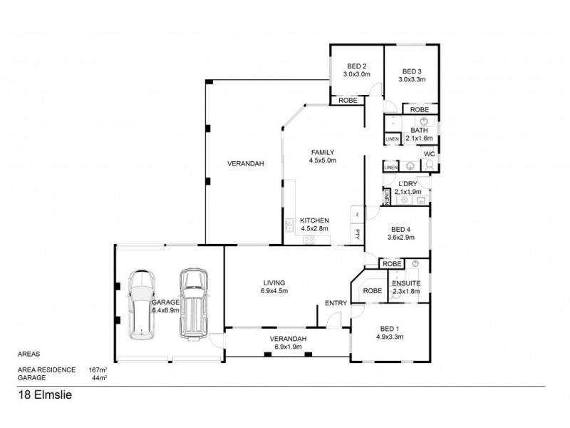 18 ELMSLIE CIRCUIT, Wodonga VIC 3690 Floorplan