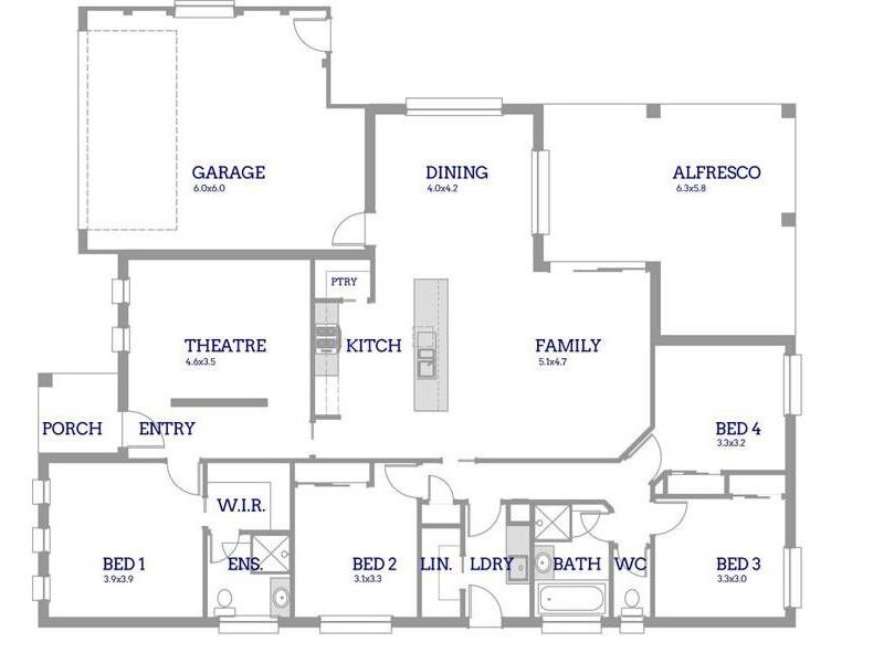 10 VINING COURT, Wodonga VIC 3690 Floorplan