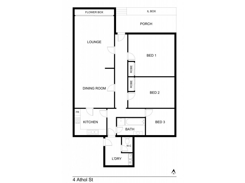 4 ATHOL STREET, Wodonga VIC 3690 Floorplan