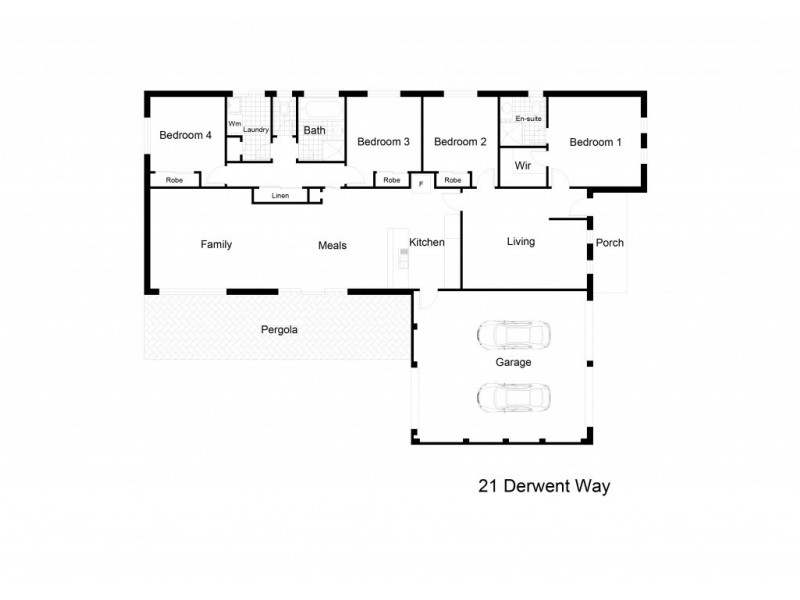 21 DERWENT WAY, Wodonga VIC 3690 Floorplan