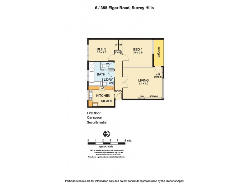 6/355 Elgar Road, Surrey Hills VIC 3127 Floorplan