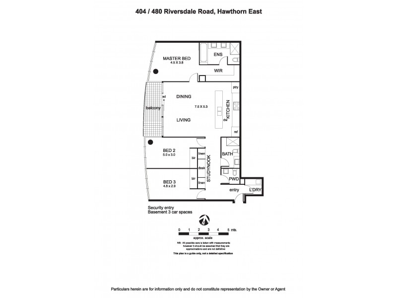 404/480 Riversdale Road, Hawthorn East VIC 3123 Floorplan