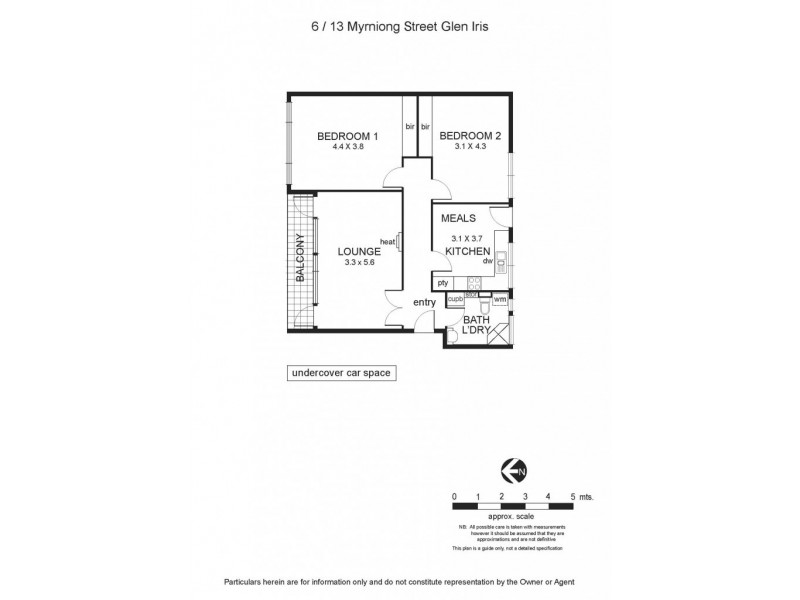 6/13 Myrniong Street, Glen Iris VIC 3146 Floorplan