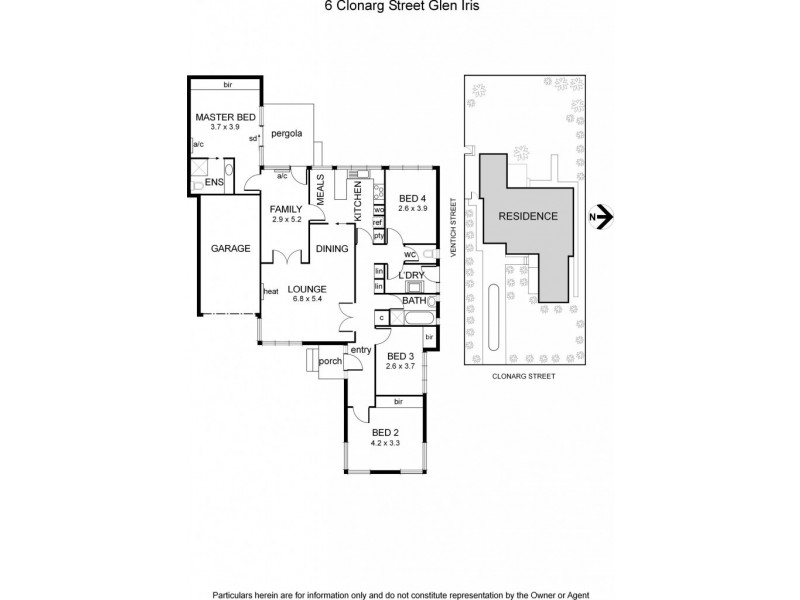 6 Clonarg Street, Glen Iris VIC 3146 Floorplan