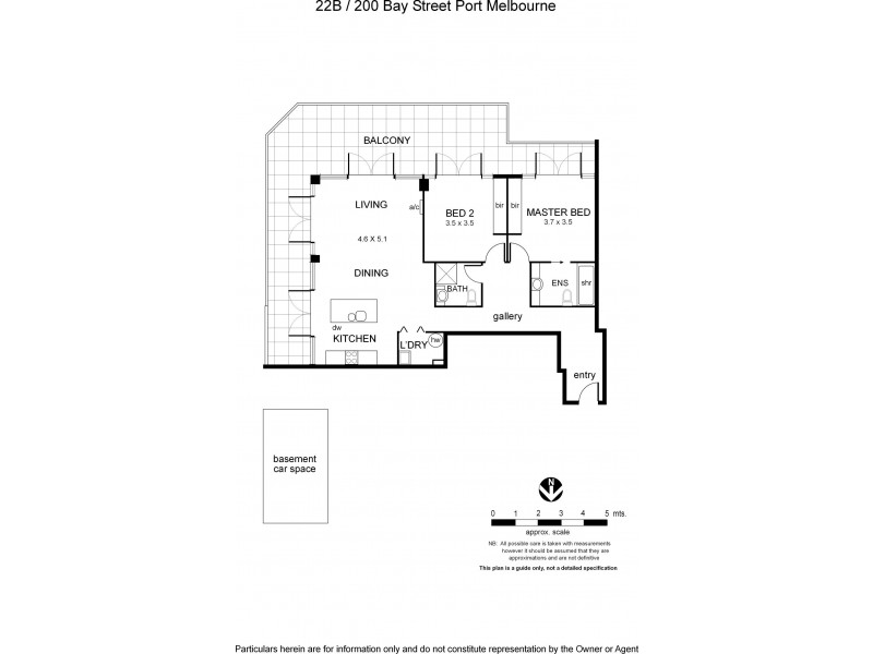 22B/200 Bay Street, Port Melbourne VIC 3207 Floorplan