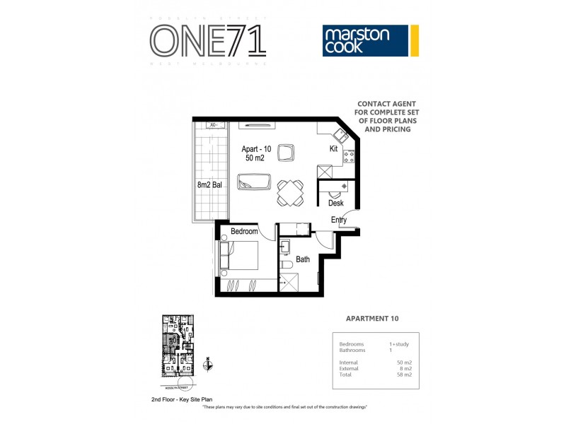 1-10/171 Rosslyn Street, West Melbourne VIC 3003 Floorplan