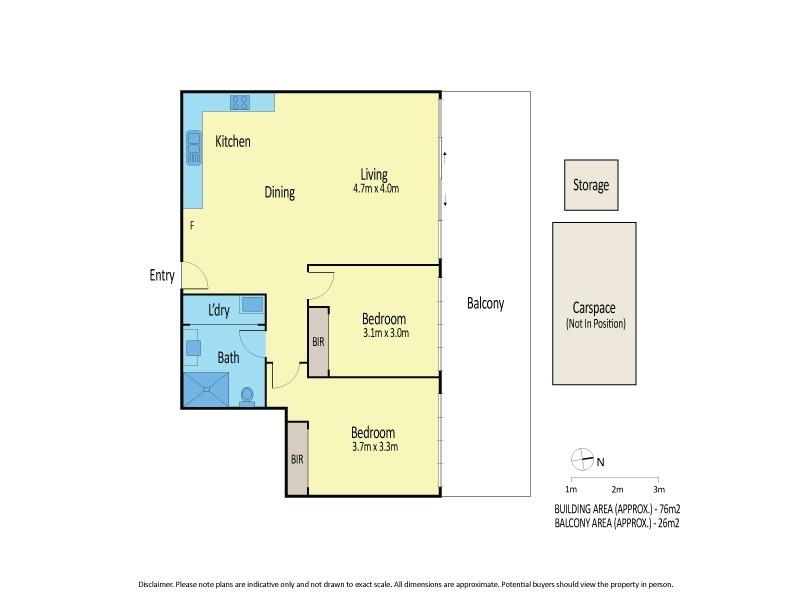 302/2a La Scala Avenue, Maribyrnong VIC 3032 Floorplan