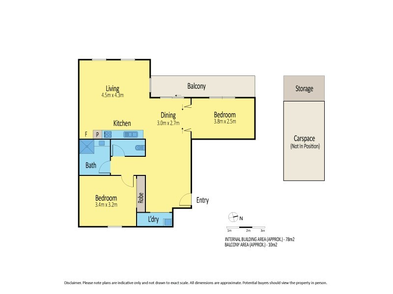 53/2 Newmarket Way, Flemington VIC 3031 Floorplan