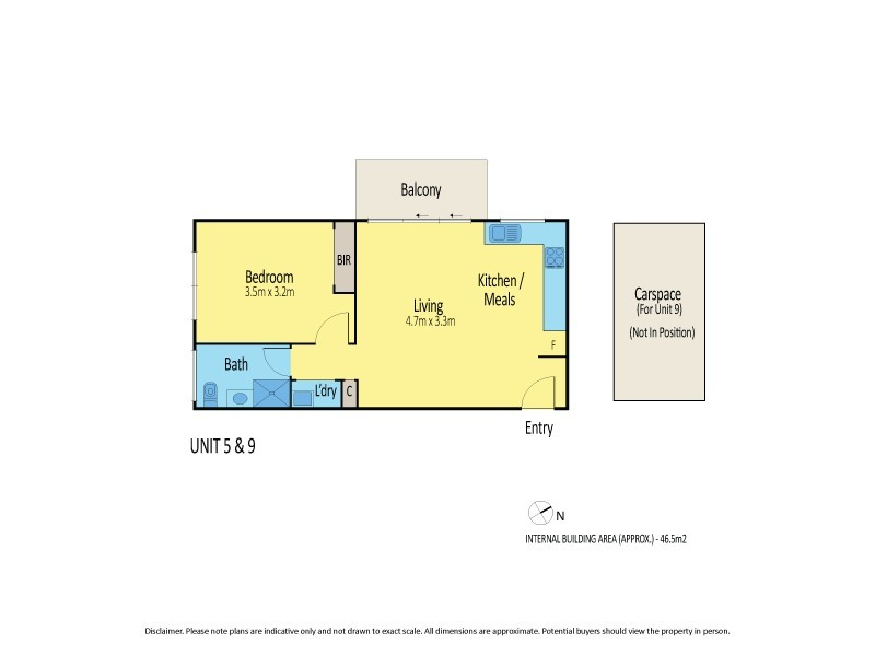 101/45 Danks Lane, Kensington VIC 3031 Floorplan