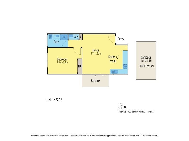 204/45 Danks Lane, Kensington VIC 3031 Floorplan