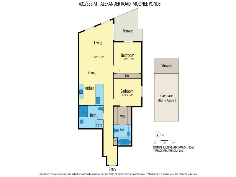 401/533 Mount Alexander Road, Moonee Ponds VIC 3039 Floorplan