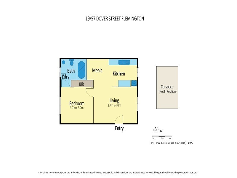 19/57 Dover Street, Flemington VIC 3031 Floorplan