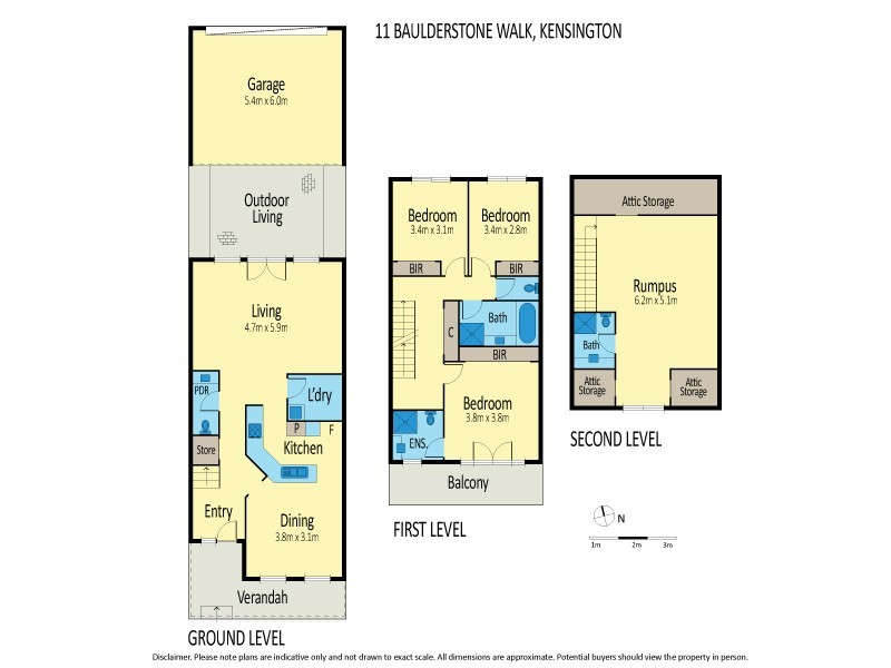 11 Baulderstone Walk, Kensington VIC 3031 Floorplan