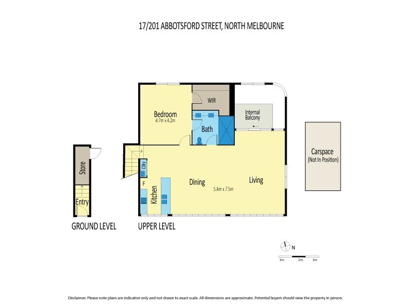 17/201 Abbotsford Street, North Melbourne VIC 3051 Floorplan