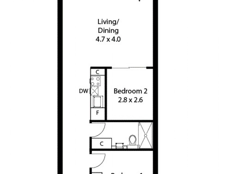 38/31 Halifax Street, Adelaide SA 5000 Floorplan