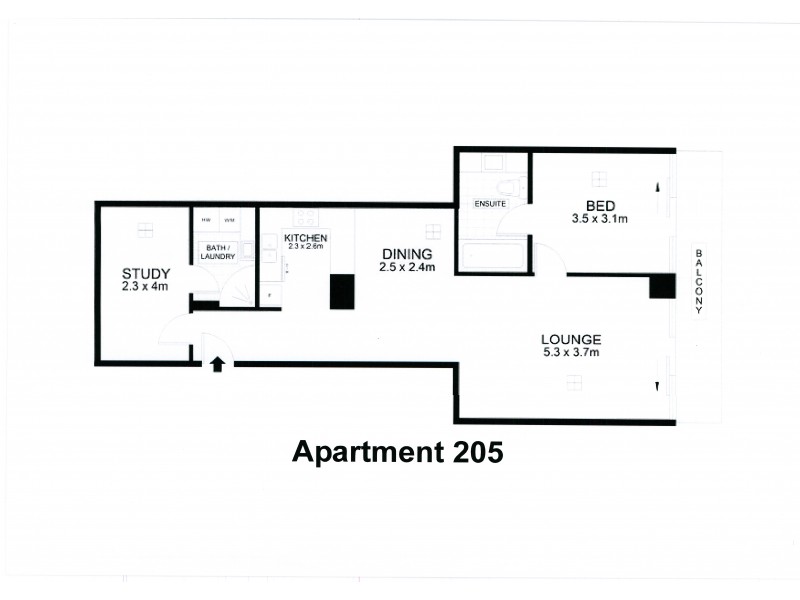205/39 Grenfell Street, Adelaide SA 5000 Floorplan