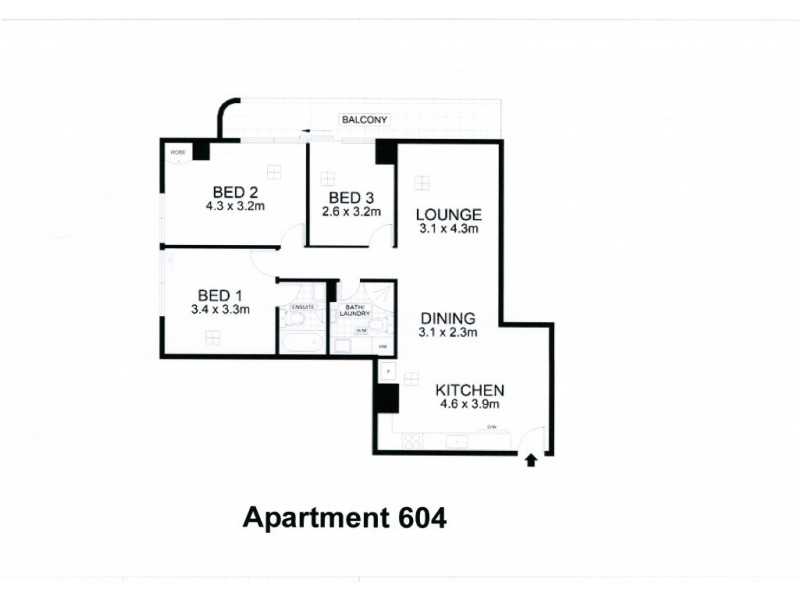 604/39 Grenfell Street, Adelaide SA 5000 Floorplan