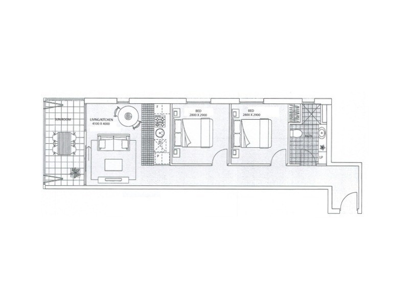 606/10 Balfours Way, Adelaide SA 5000 Floorplan