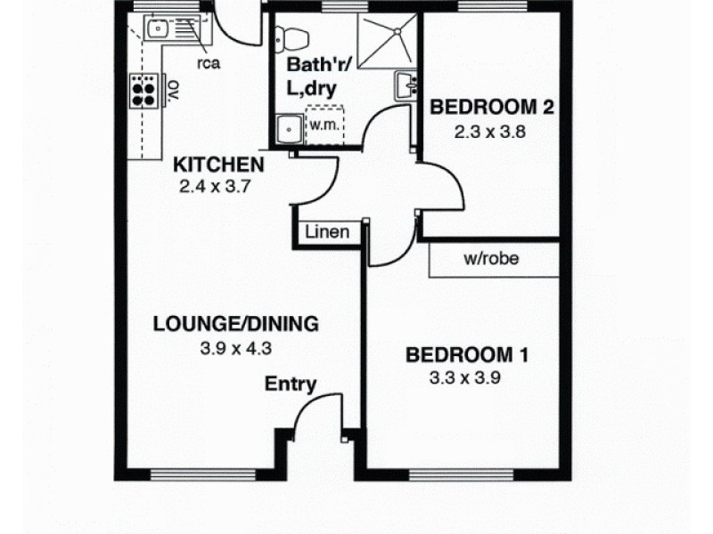 7/49 Leader Street (Facing Devon St North), Goodwood SA 5034 Floorplan
