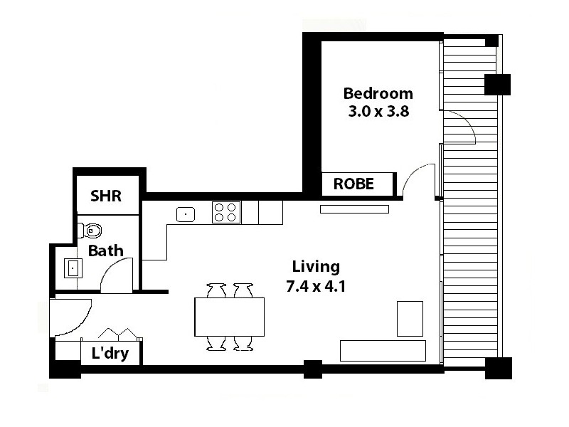 104/62 Brougham Place, North Adelaide SA 5006 Floorplan