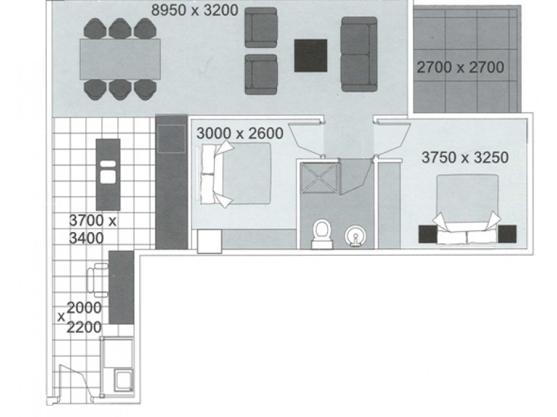 1011/91 – 96 North Terrace, Adelaide SA 5000 Floorplan