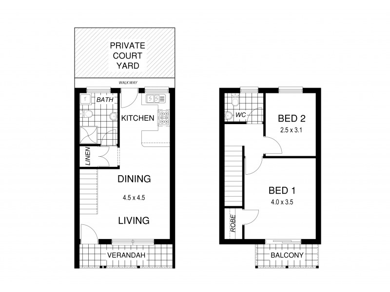 2/12 Conyngham Street, Glenside SA 5065 Floorplan