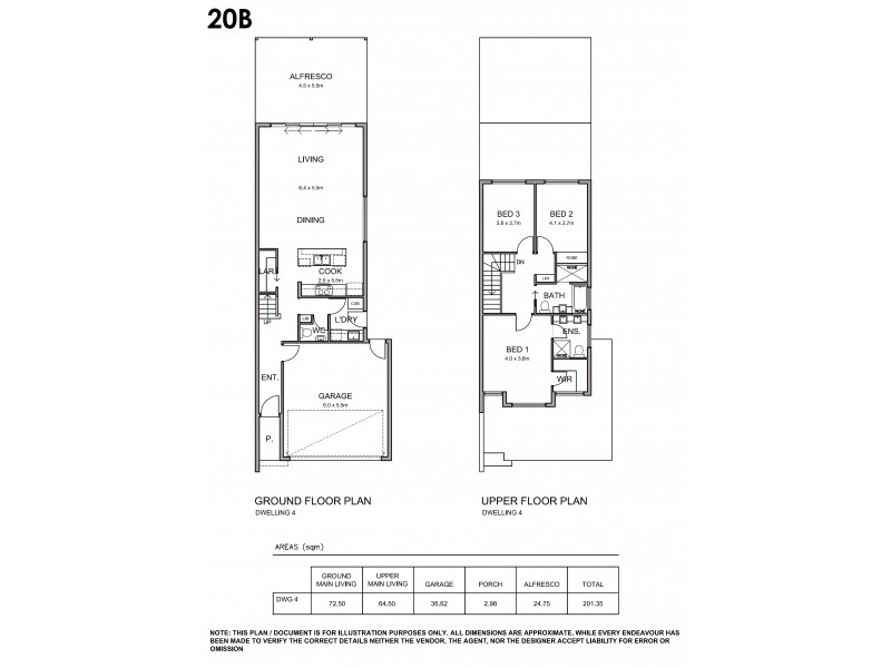 20B, 20C & 20D Randolph Avenue, Parkside SA 5063 Floorplan