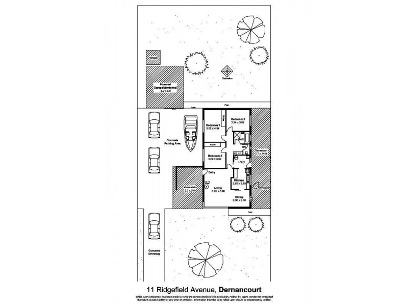 11 Ridgefield Avenue, Dernancourt SA 5075 Floorplan