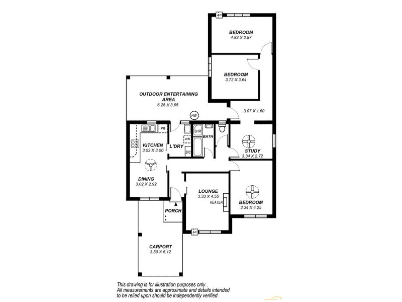 9 Inverell Avenue, North Plympton SA 5037 Floorplan