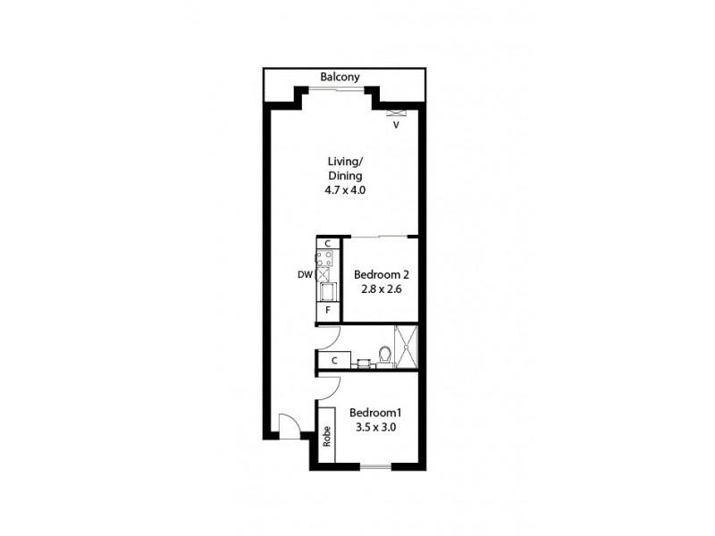 38/31 Halifax Street, Adelaide SA 5000 Floorplan