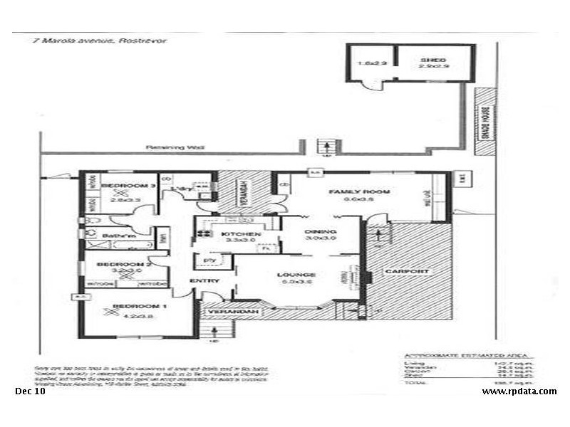 7 Marola Avenue, Rostrevor SA 5073 Floorplan
