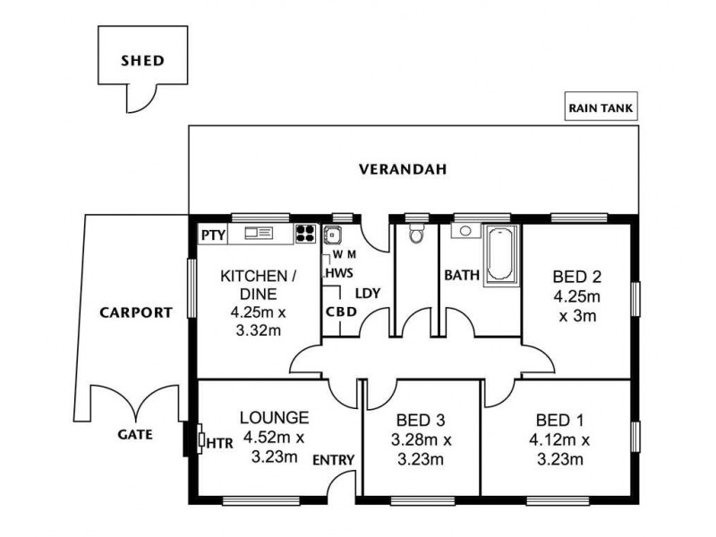 2 Hardy Street, Paradise SA 5075 Floorplan