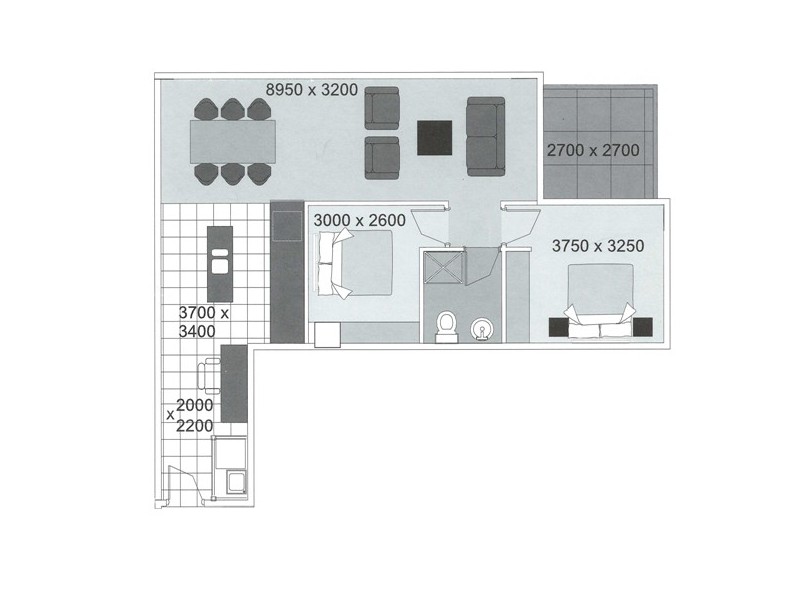 711/91-96 North Terrace, Adelaide SA 5000 Floorplan