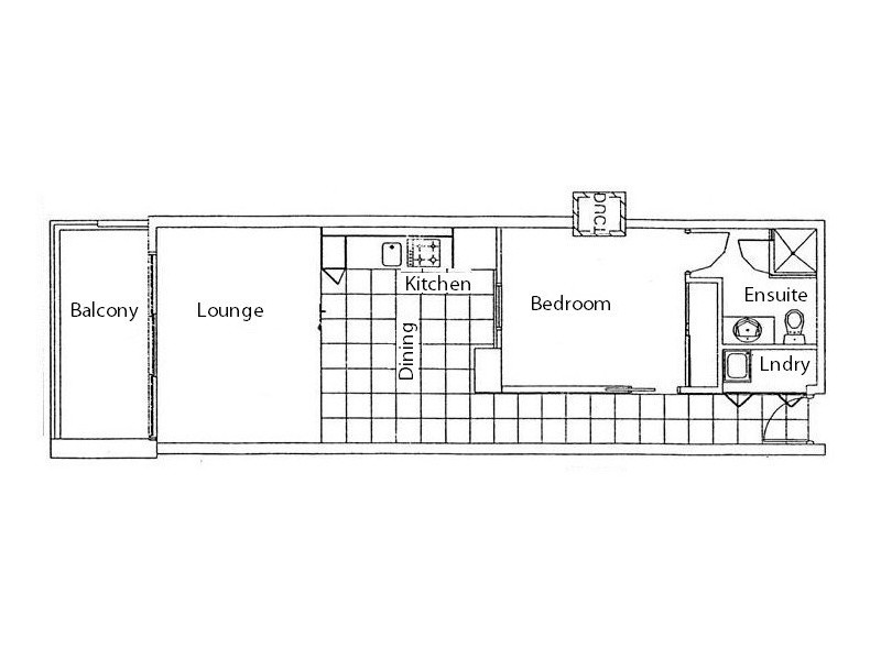 1314/91 – 97 North Terrace, Adelaide SA 5000 Floorplan
