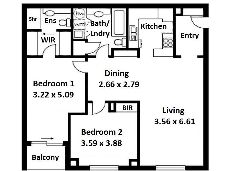 36/11 Charlick Circuit, Adelaide SA 5000 Floorplan