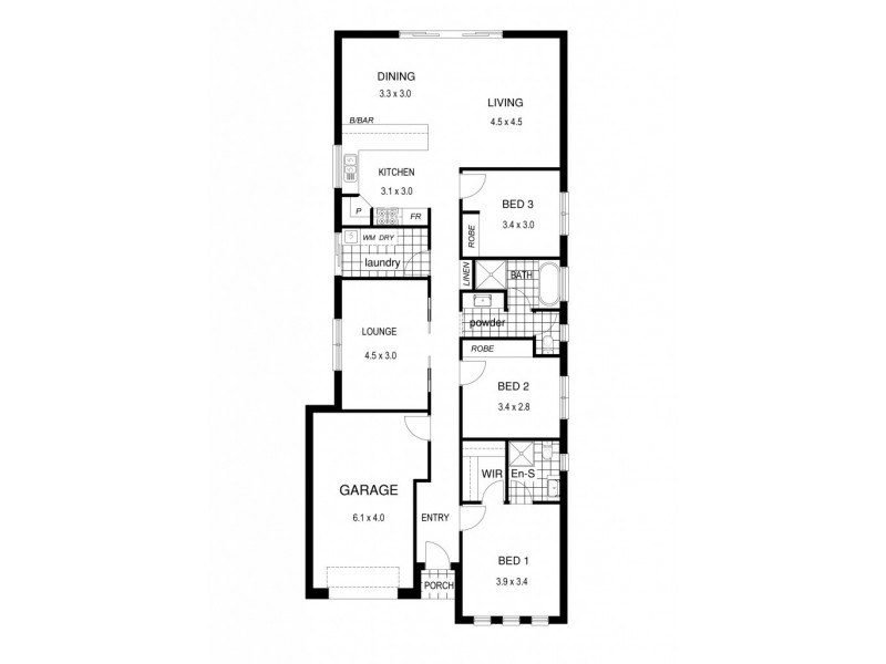 1B Naylor Avenue, Rostrevor SA 5073 Floorplan