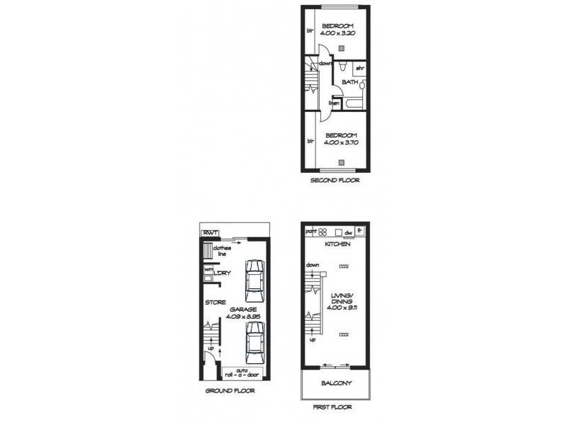 3/14 Myers Lane, Adelaide SA 5000 Floorplan