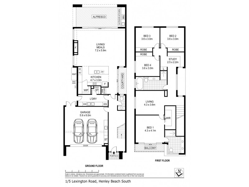 5A Lexington Road, Henley Beach South SA 5022 Floorplan