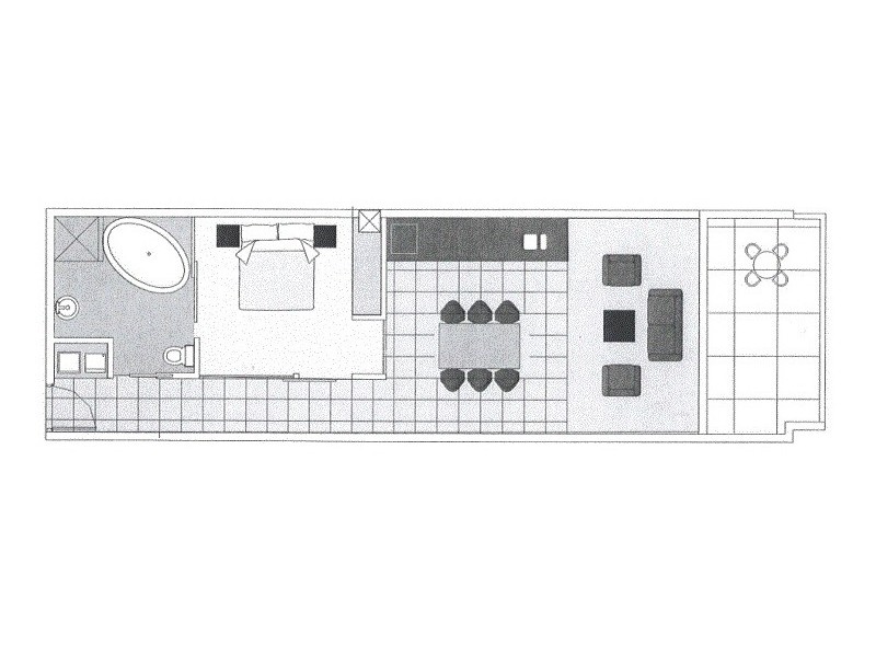 1708/91 – 97 North Terrace, Adelaide SA 5000 Floorplan